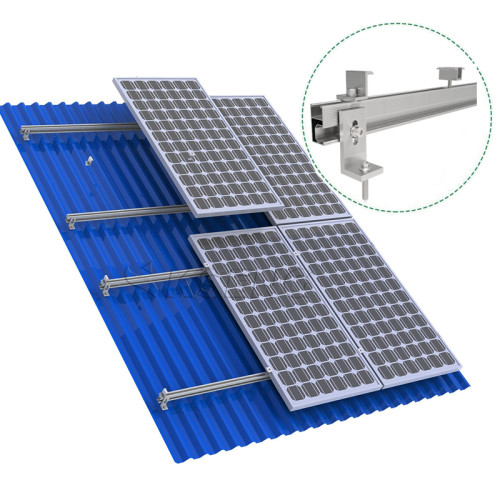 Solar Tin Roof Mounting System With Solar L Leet